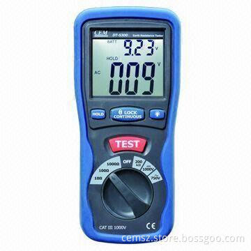 Ground Resistance Tester with Low Battery Indication